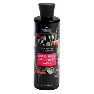 NWT Natures Beauty Brands ELDERBERRY EUCALYPTUS STRESS RELIEF BATH + BODY WASH